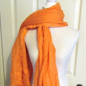 LOVE QUOTES Linen Blend Long Scarf or Wrap With Tassels on the end